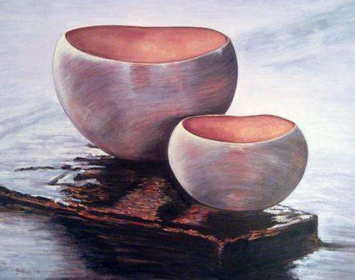 Bettina - Still life. terracotta pots - A stunner! - Giveaway price!
